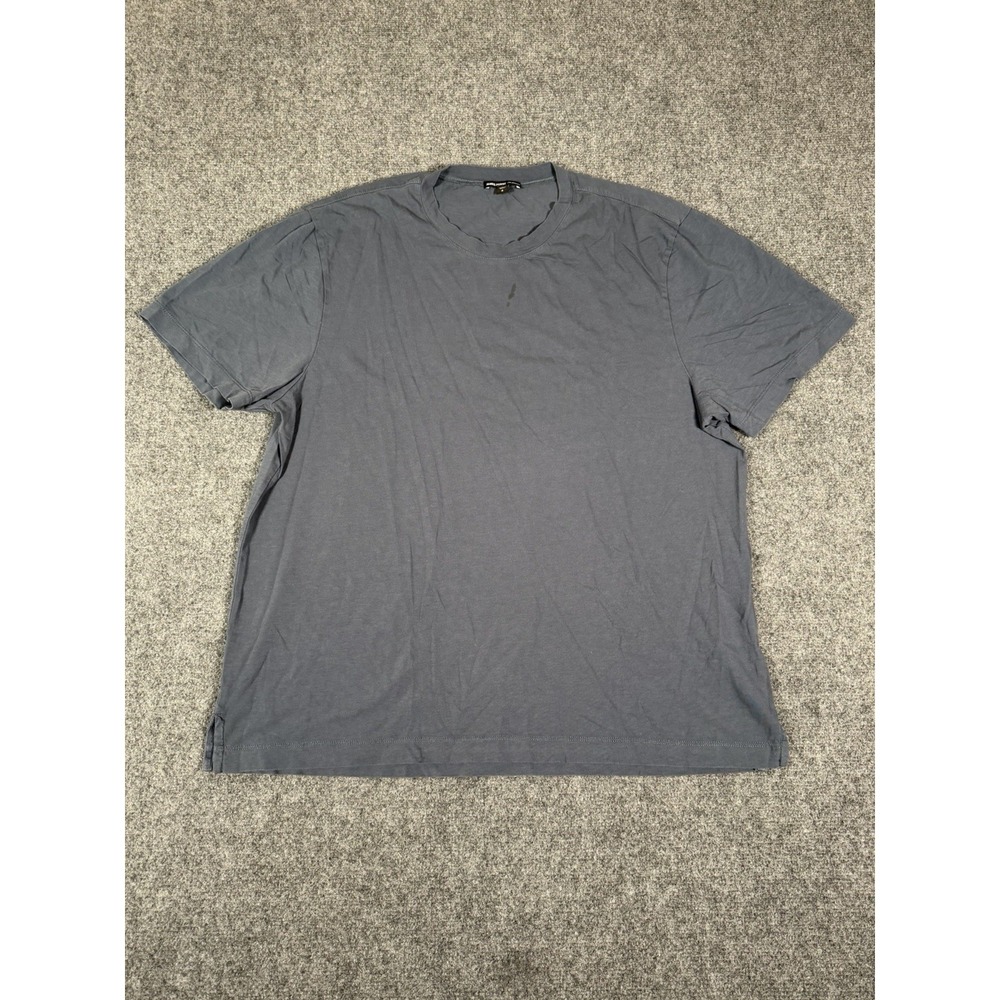 James Perse Shirt Mens XL 4 Blue Lightweight‎ Fine Cotton Jersey Crew Neck Tee